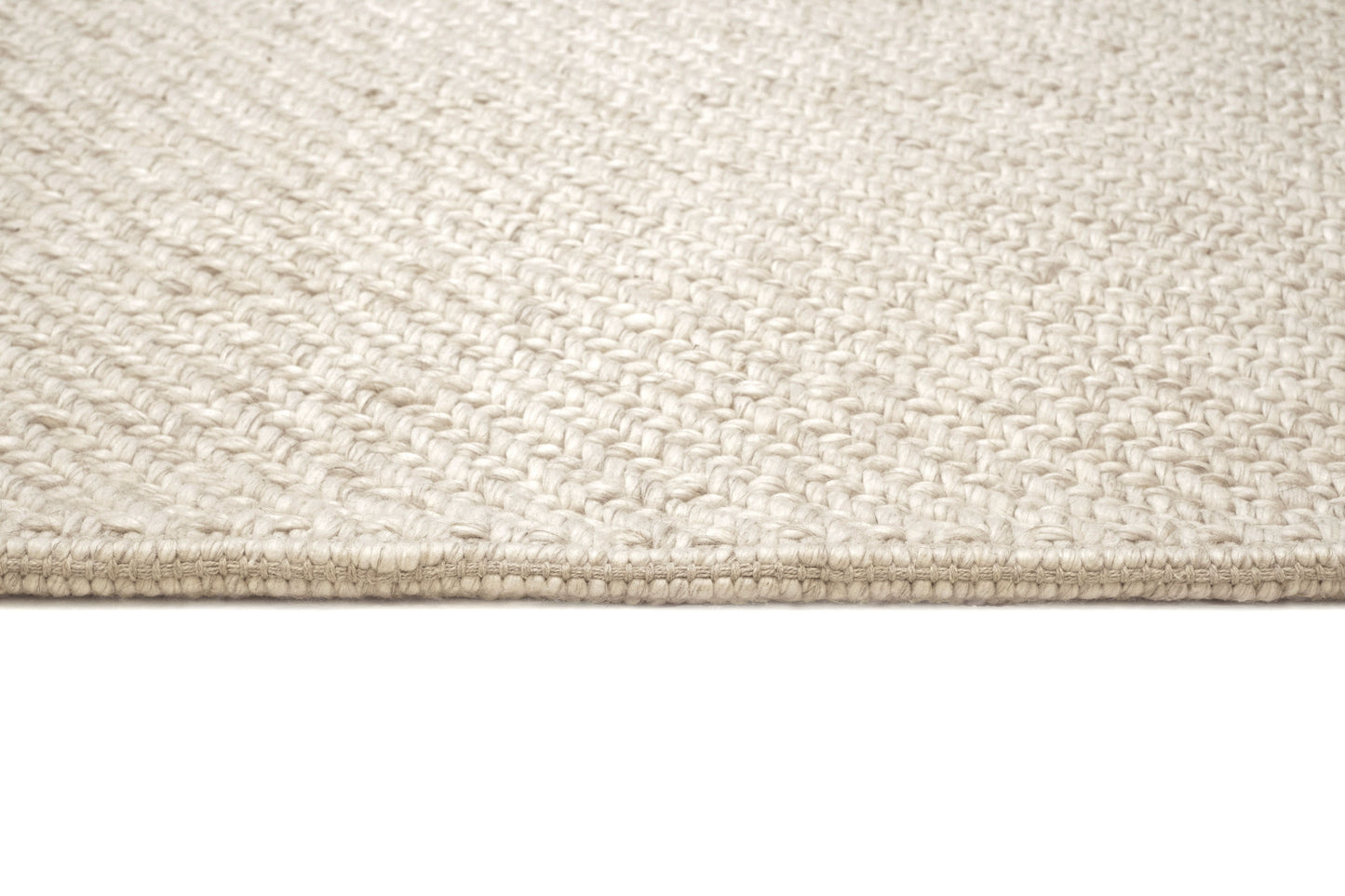 Noemie Cream and Beige Chunky Wool Rug