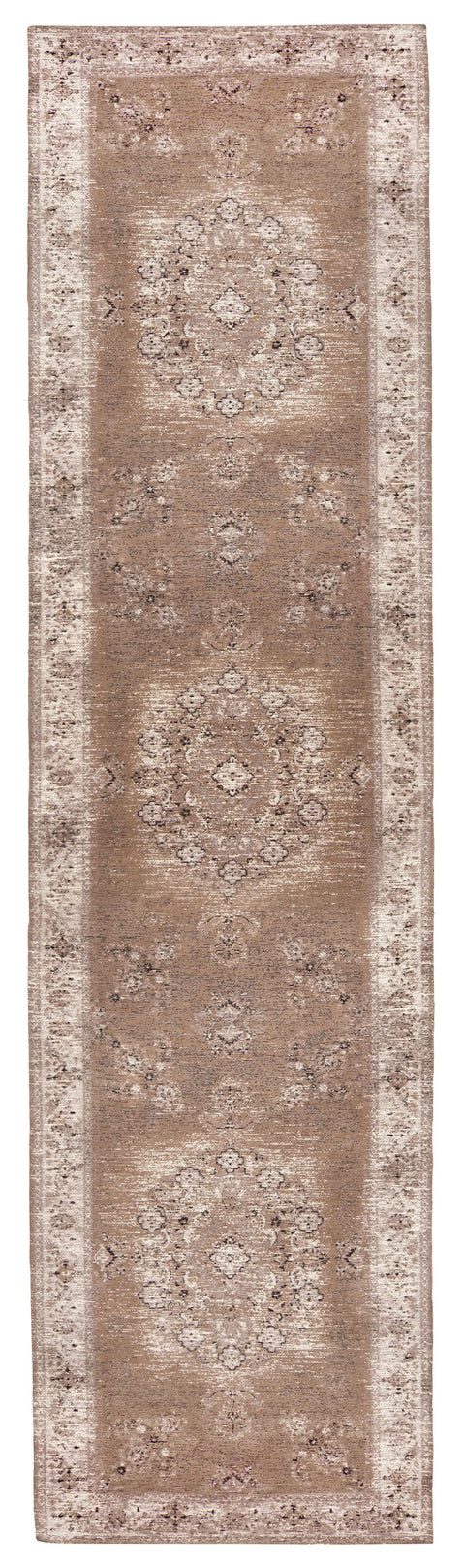 Olive Caramel Brown Traditional Medallion Runner Rug *NO RETURNS UNLESS FAULTY