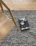 Ollie Grey and Ivory Marble Looped Rug