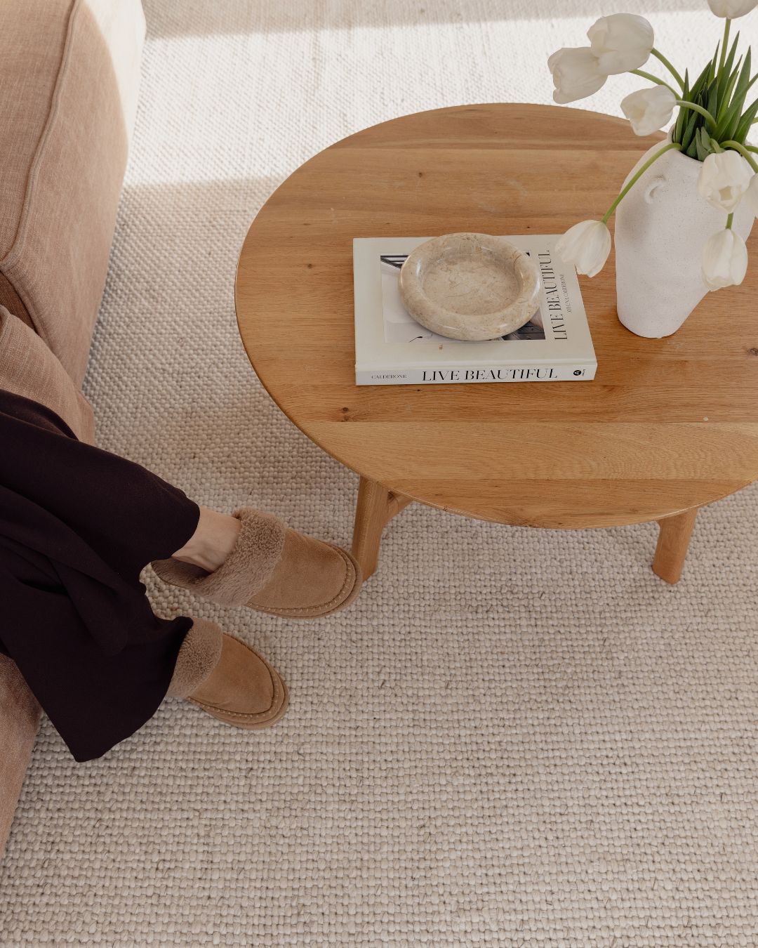 Ornussa Natural Silver Loop Rug