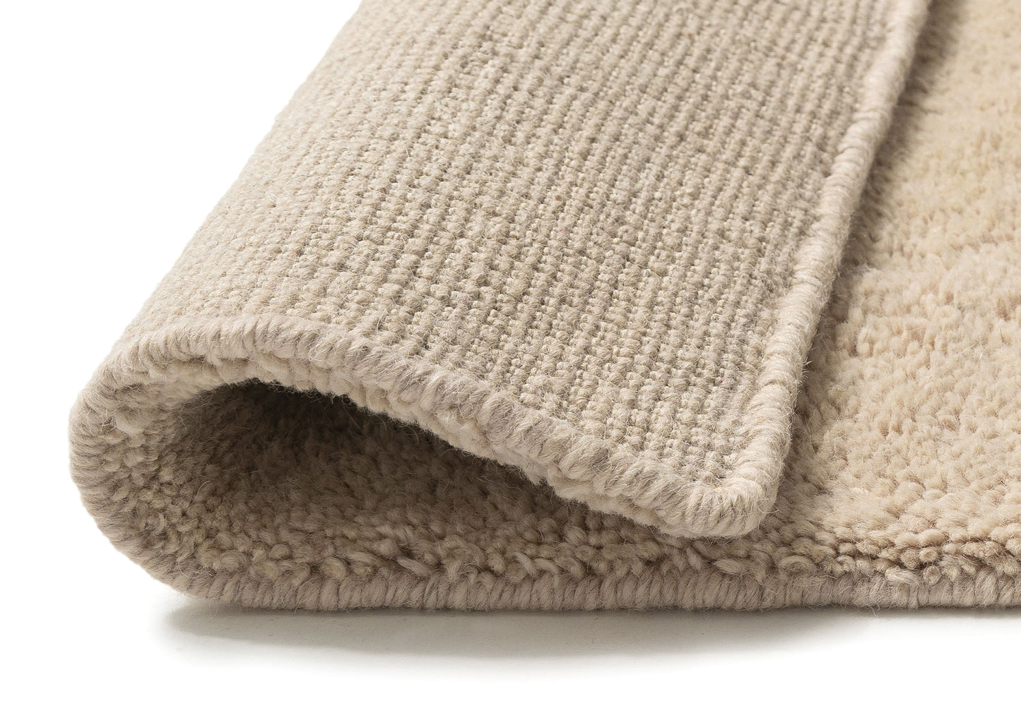 Pattie Cream Wiggle Border Wool Rug