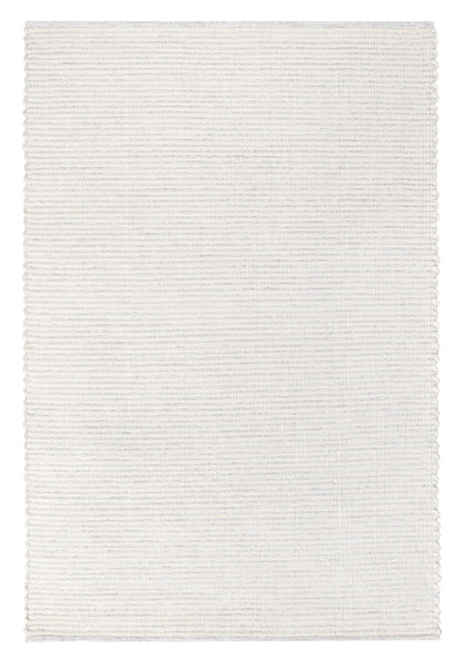 Pella Cream and Grey Textured Flatweave Rug