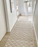 Piper Diamond Bleached Jute Runner Rug