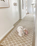 Piper Diamond Bleached Jute Runner Rug