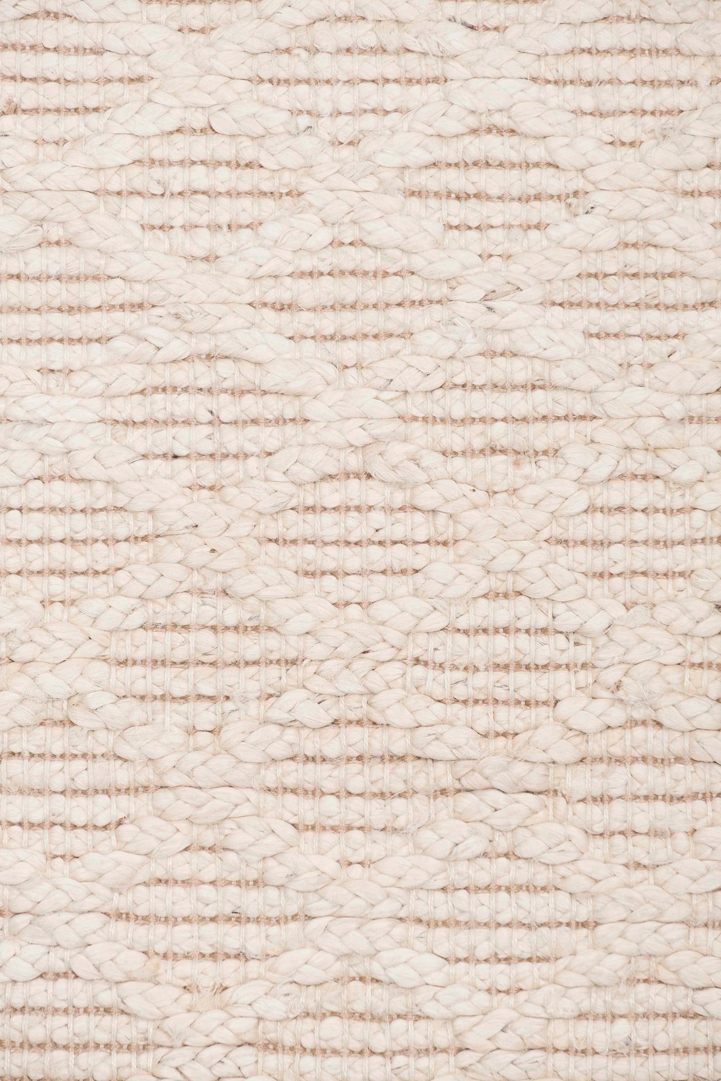 Piper Diamond Bleached Jute Runner Rug