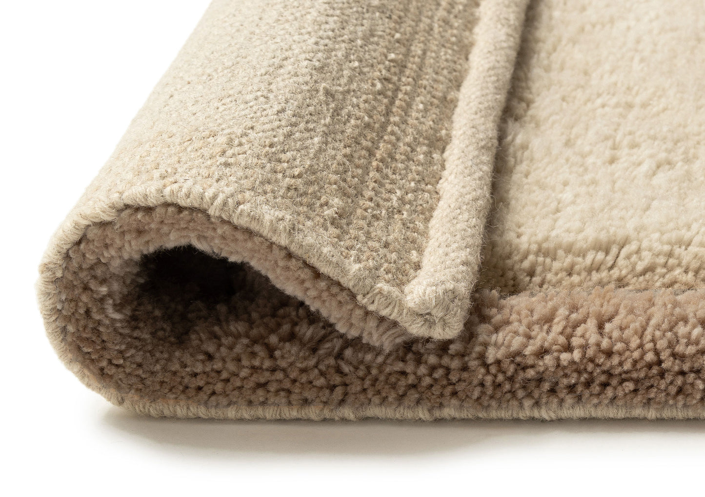 Posy Oat High-Low Shag Wool Rug