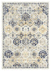 Priscilla Yellow and Navy Blue Floral Transitional Rug
