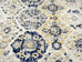 Priscilla Yellow and Navy Blue Floral Transitional Rug*NO RETURNS UNLESS FAULTY