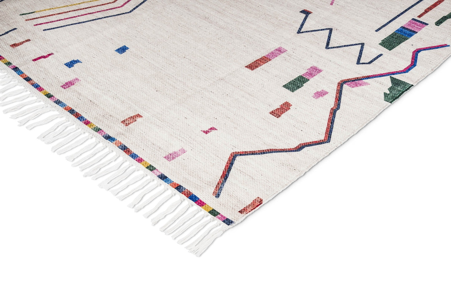 Remi Ivory Multi-Colour Abstract Tribal Indoor Outdoor Rug