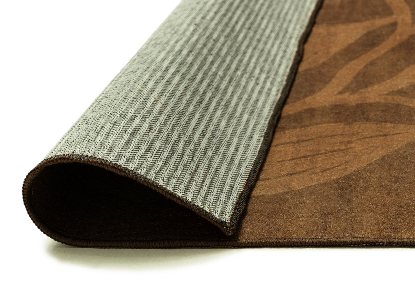Rhea Brown Botanical Washable Rug