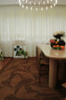 Rhea Brown Botanical Washable Rug