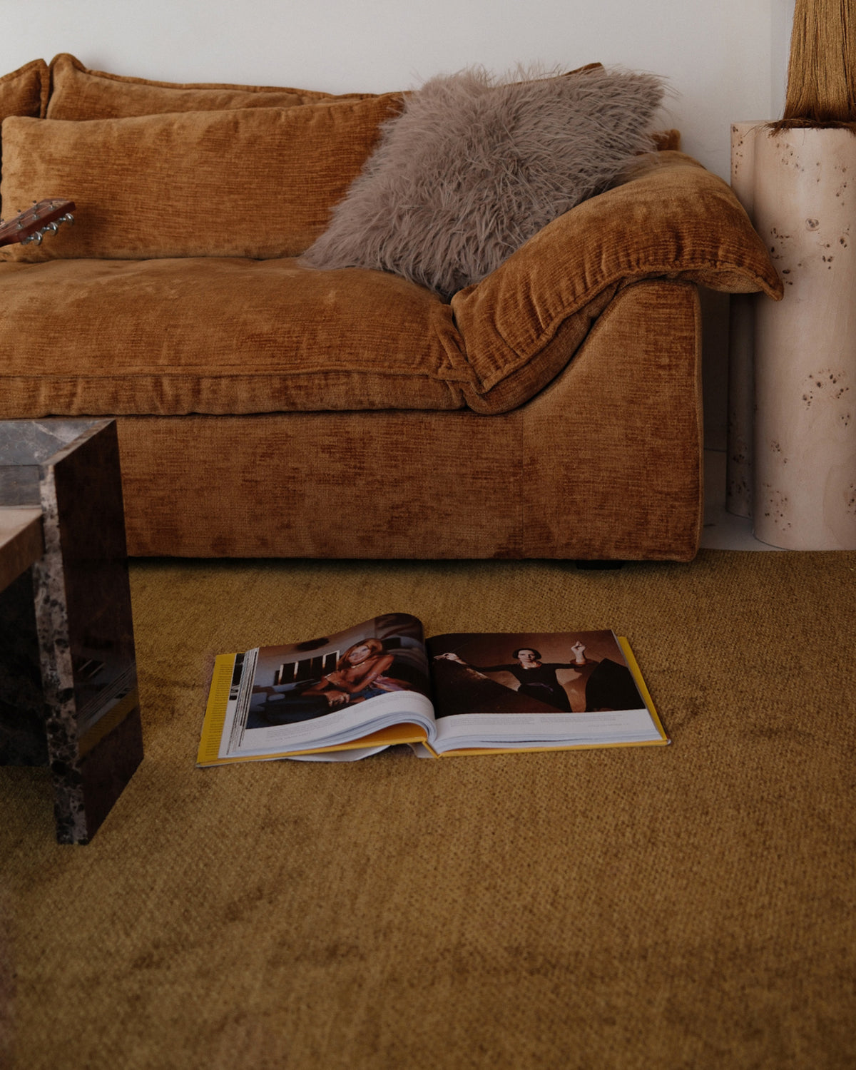 Rocha Tonal Tobacco Brown Rug