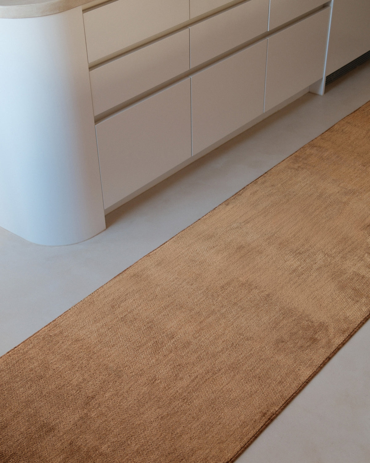 Rocha Tonal Tobacco Brown Runner Rug