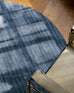 Rooney Navy Handwoven PET Round Rug