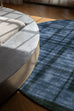 Rooney Navy Handwoven PET Round Rug
