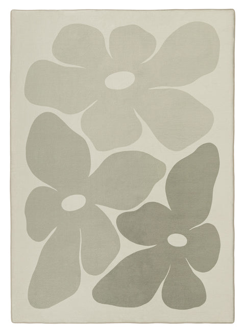 Rory Grey Green Flowers Rollie Pollie Playmat