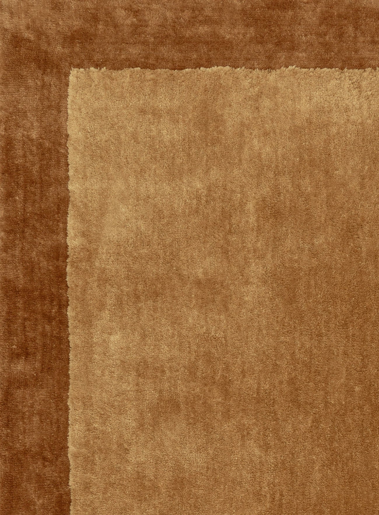 Rozanda Brown Bordered Shag Rug