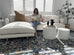 Sadira Blue And Beige Transitional Floral Motif Rug