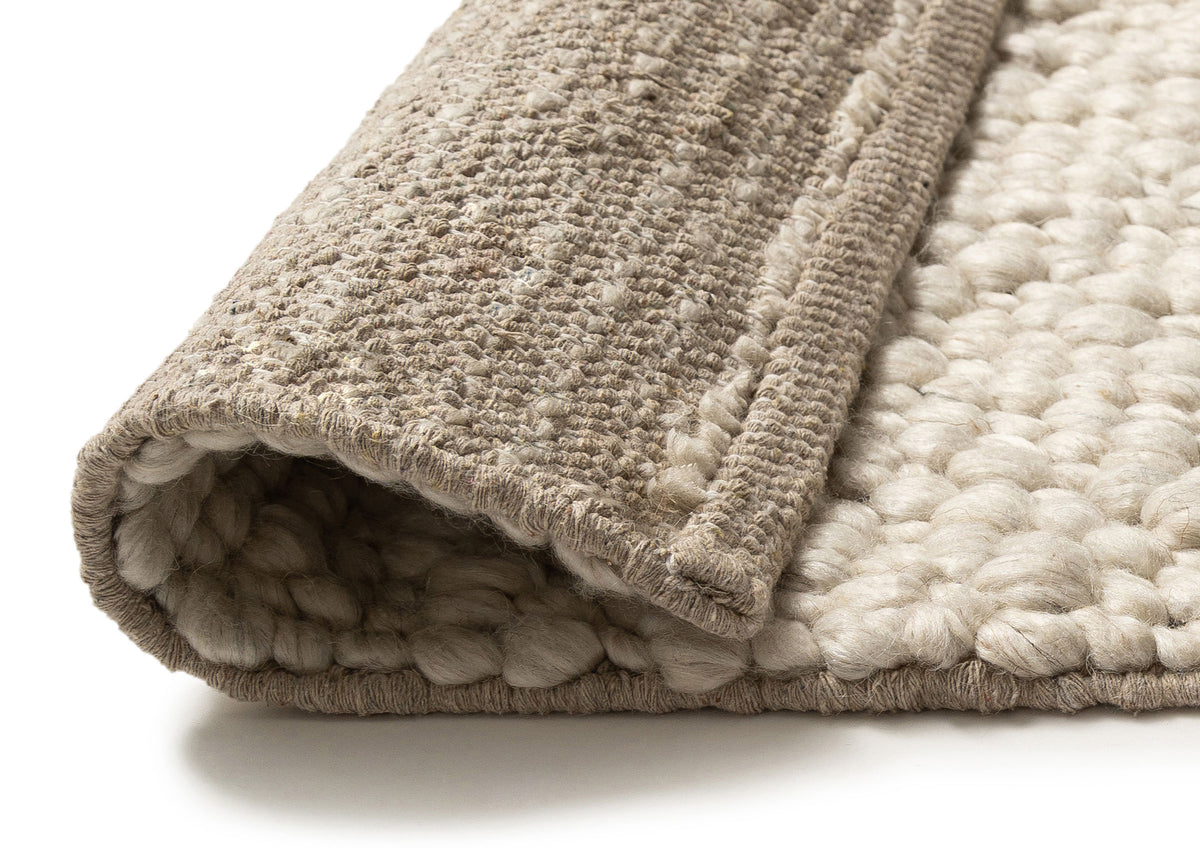Salina Natural Ivory Pebble Loop Rug