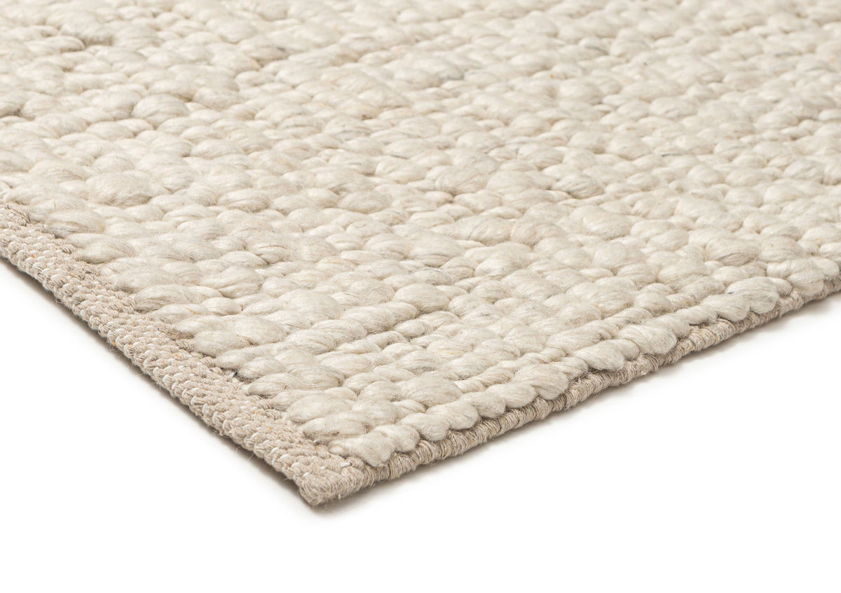 Salina Natural Ivory Pebble Loop Rug