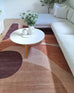 Samia Red and Beige Abstract Washable Rug