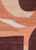 Samia Red and Beige Abstract Washable Rug