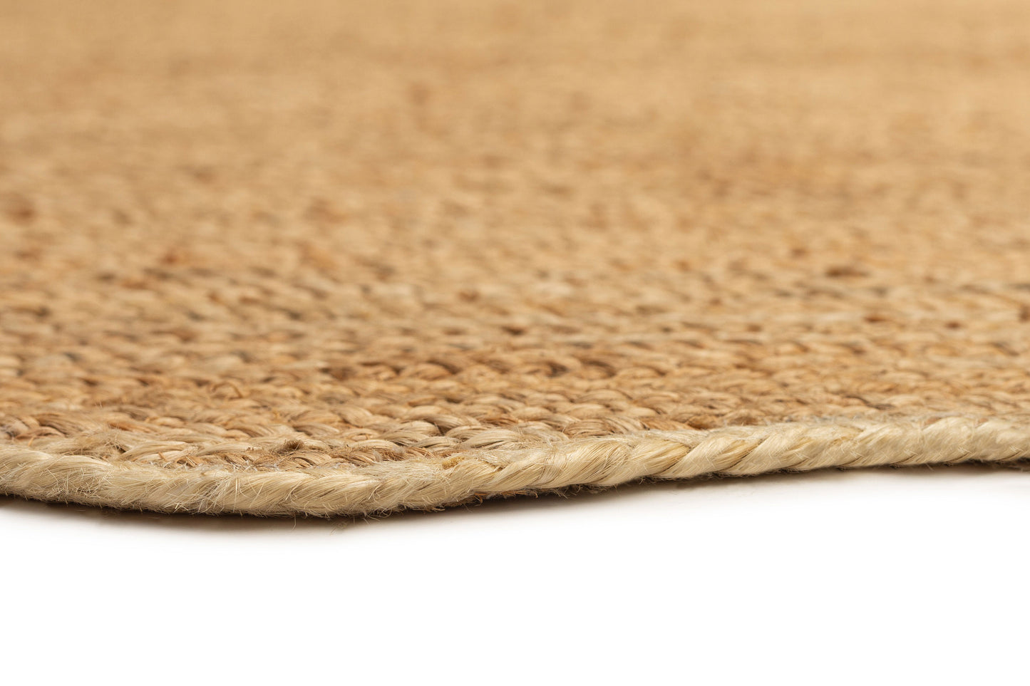 Sarandi Natural Brown Scalloped Jute Rug