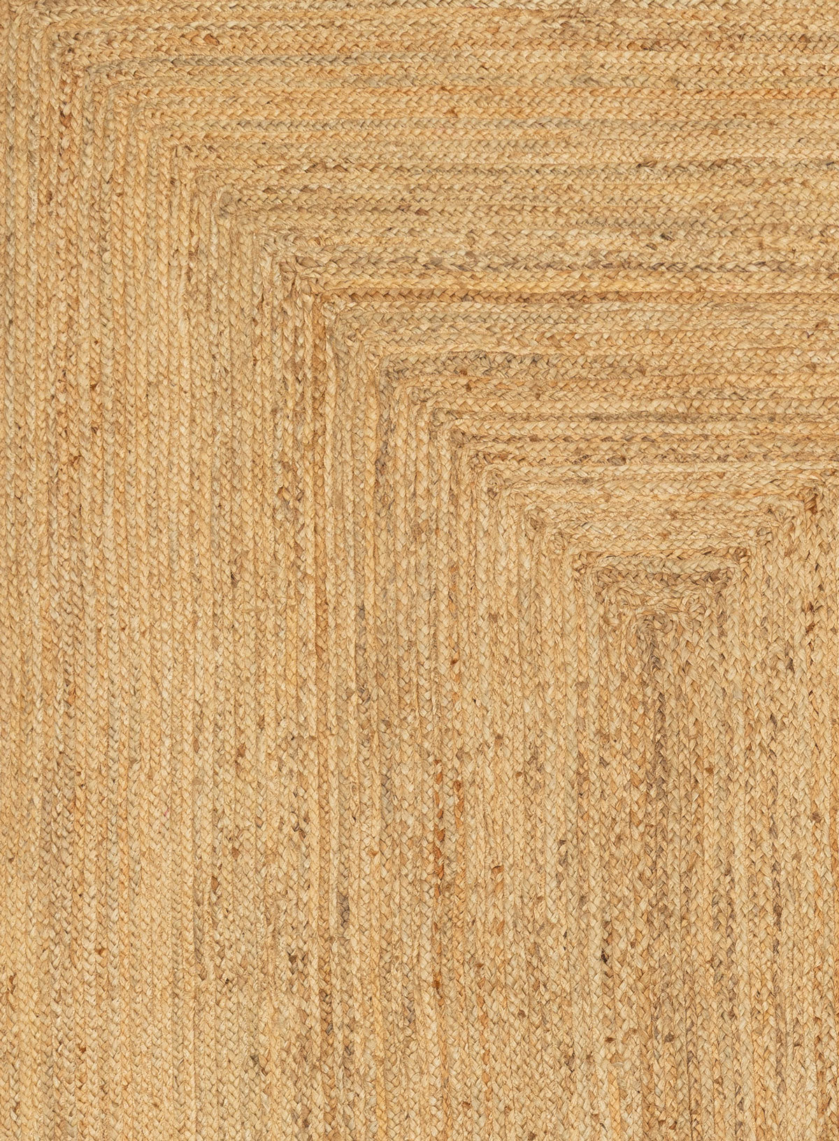 Sarandi Natural Brown Scalloped Jute Rug