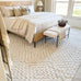 Sarita Ivory and Grey Geometric Textured Rug