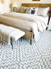 Sarita Ivory and Grey Geometric Textured Rug