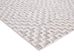 Sarita Ivory and Grey Geometric Textured Rug