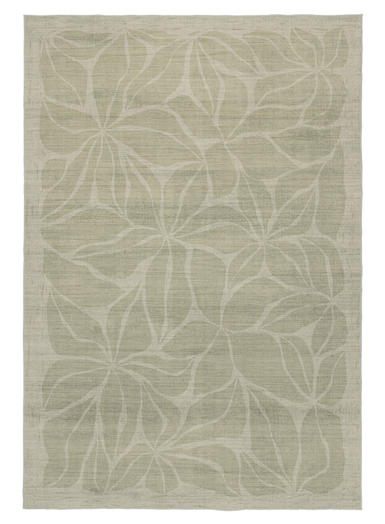 Savona Green Botanical Washable Rug