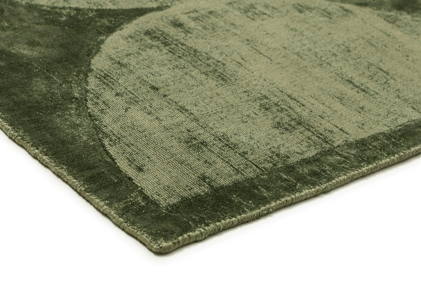 Sefina Green Hourglass Viscose Rug