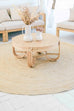 Sete Bleached Hand-Braided Round Jute Rug