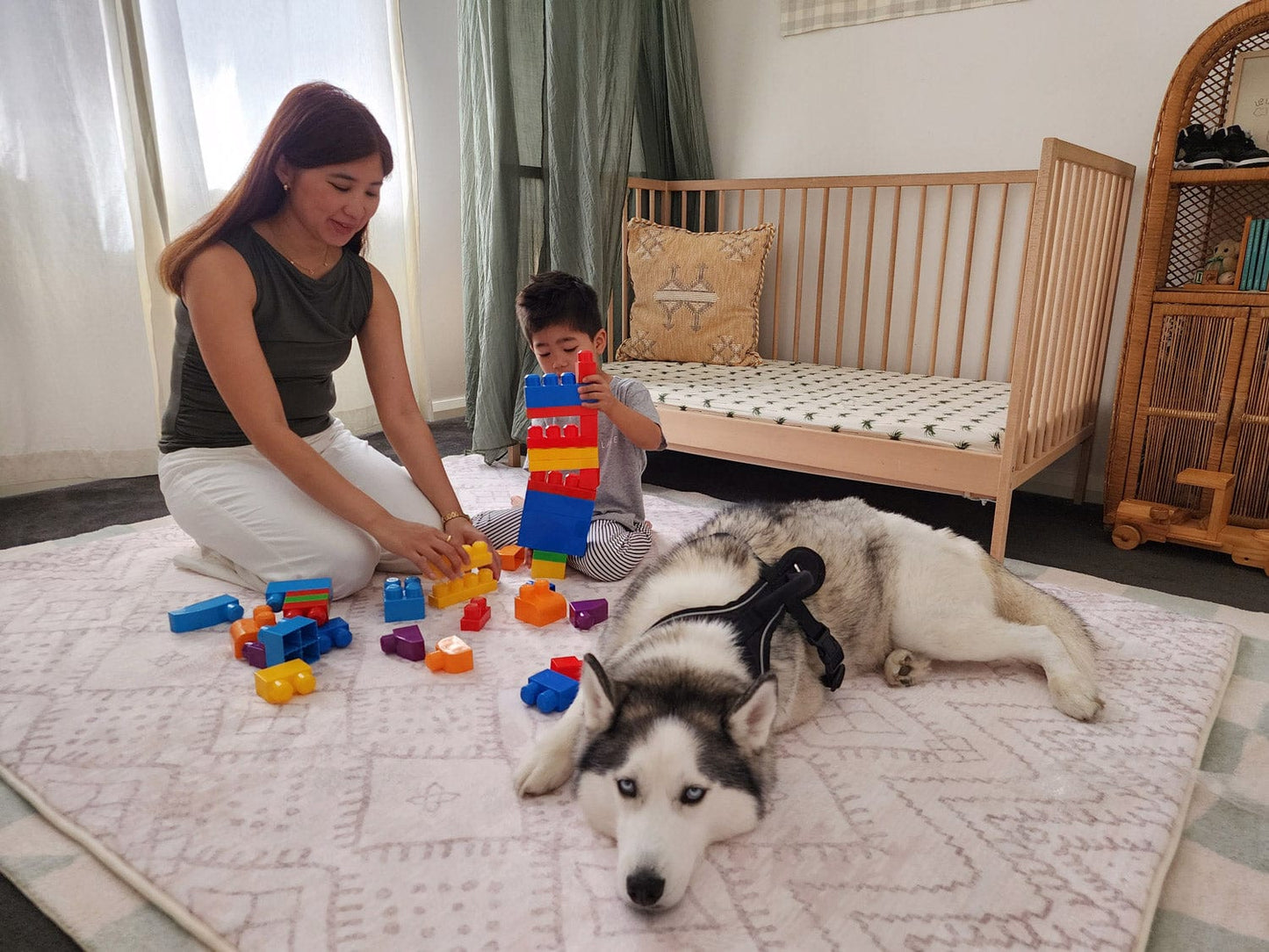 Sevi Grey Plush Rollie Pollie Playmat