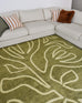 Shandi Green Hand Drawn Washable Rug