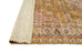 Sissa Mustard and Peach Floral Distressed Rug