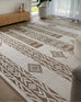 Sitaah Brown and Ivory Tribal Flatweave Indoor Outdoor Rug