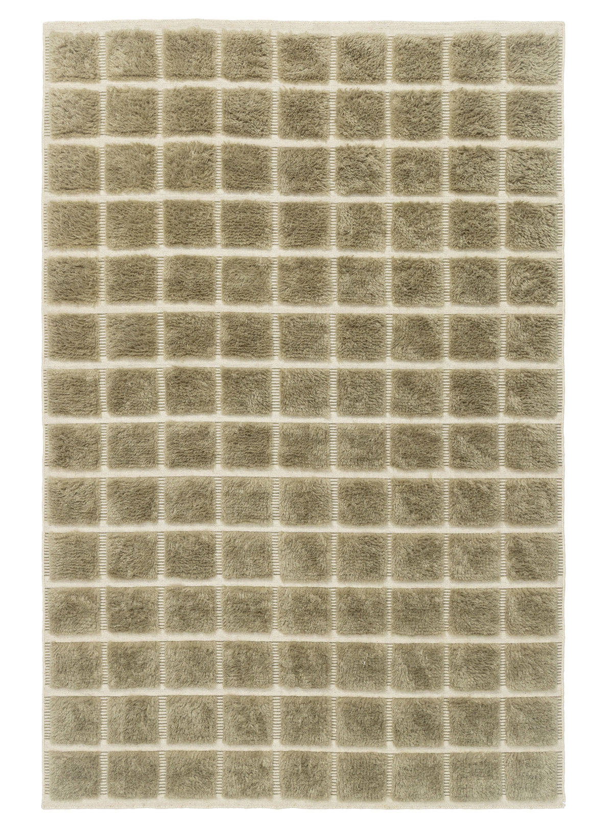 Sondra Green Handloom Grid Wool Rug
