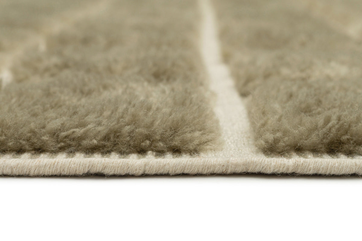 Sondra Green Handloom Grid Wool Rug