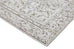 Sonia Beige and Grey Floral Pattern Runner Rug