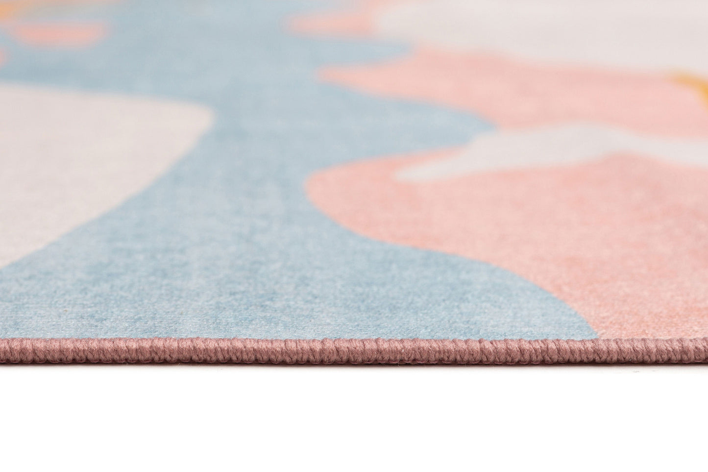 Sorata Pink and Blue Pastel Abstract Rug