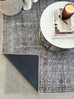 Sorra Blue and Brown Traditional Distressed Washable Rug*NO RETURNS UNLESS FAULTY