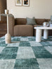 Steffi Green Checkered Washable Rug