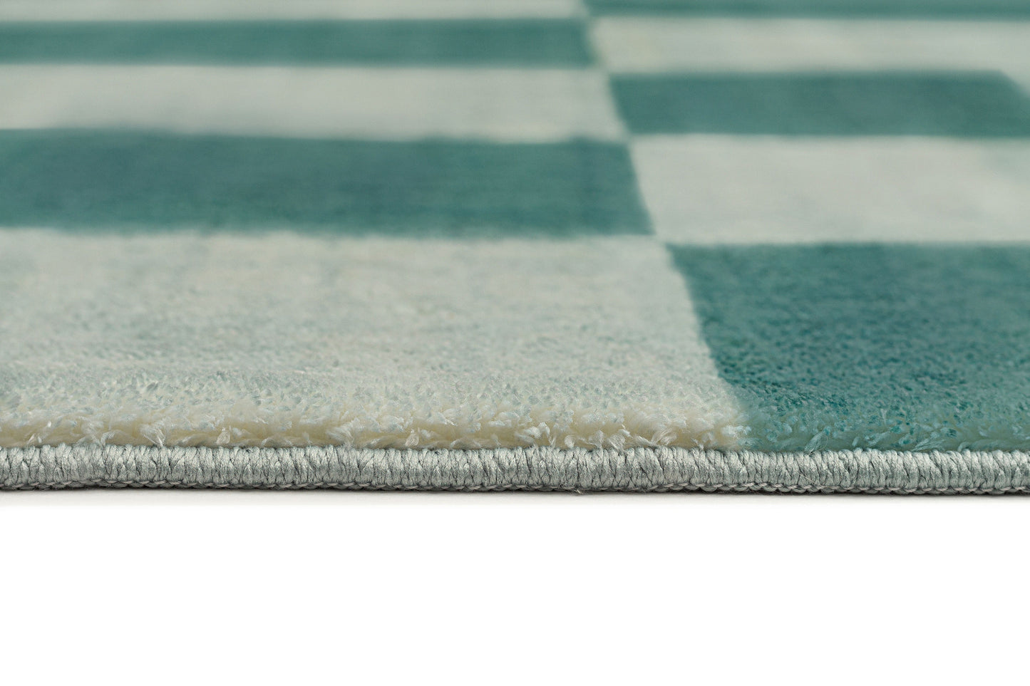 Steffi Green Checkered Washable Rug