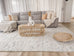 Sylvie Blue and Ivory Floral Transitional Rug