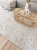 Sylvie Blue and Ivory Floral Transitional Rug