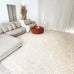 Takalo Beige and Ivory Textured Tribal Rug