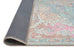 Tavi Blue and Pink Multi-Colour Distressed Washable Rug
