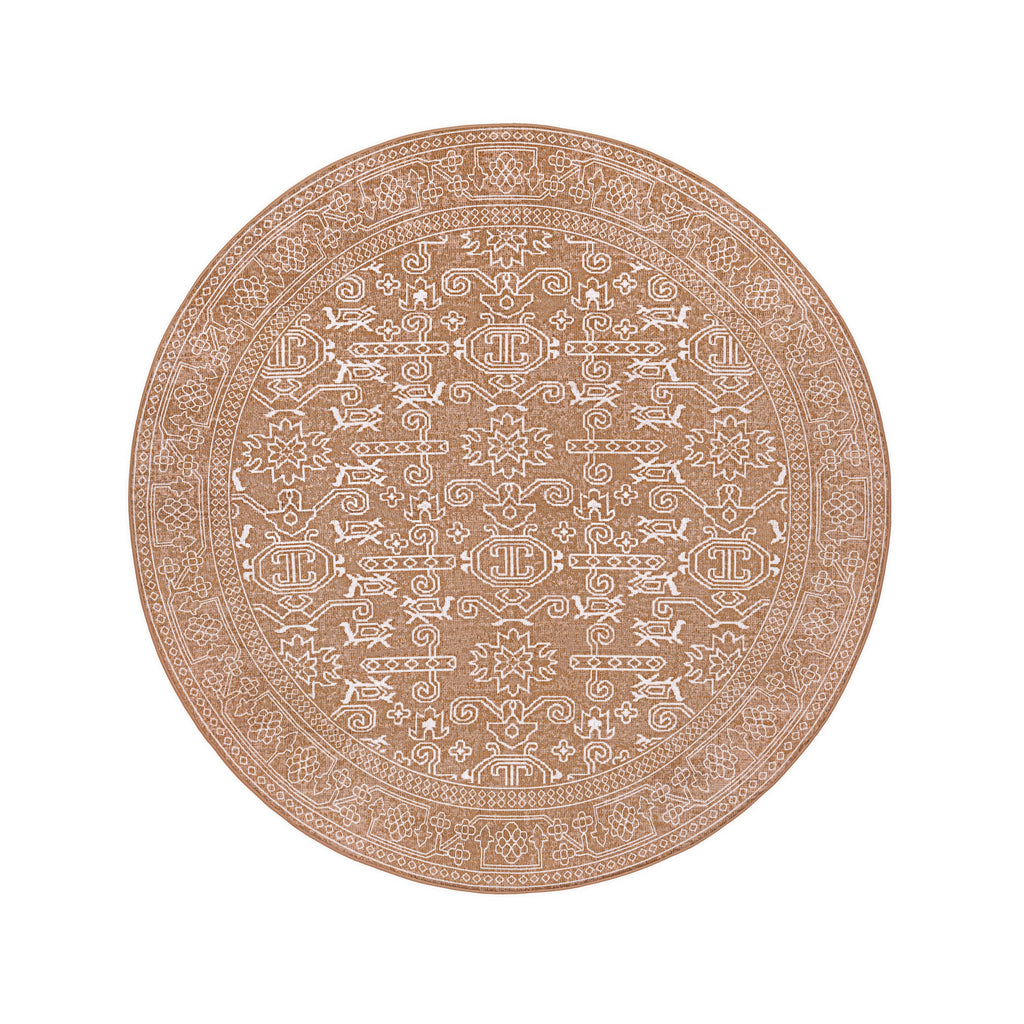 Tiki Brown Mustard Plush Rollie Pollie Round Playmat